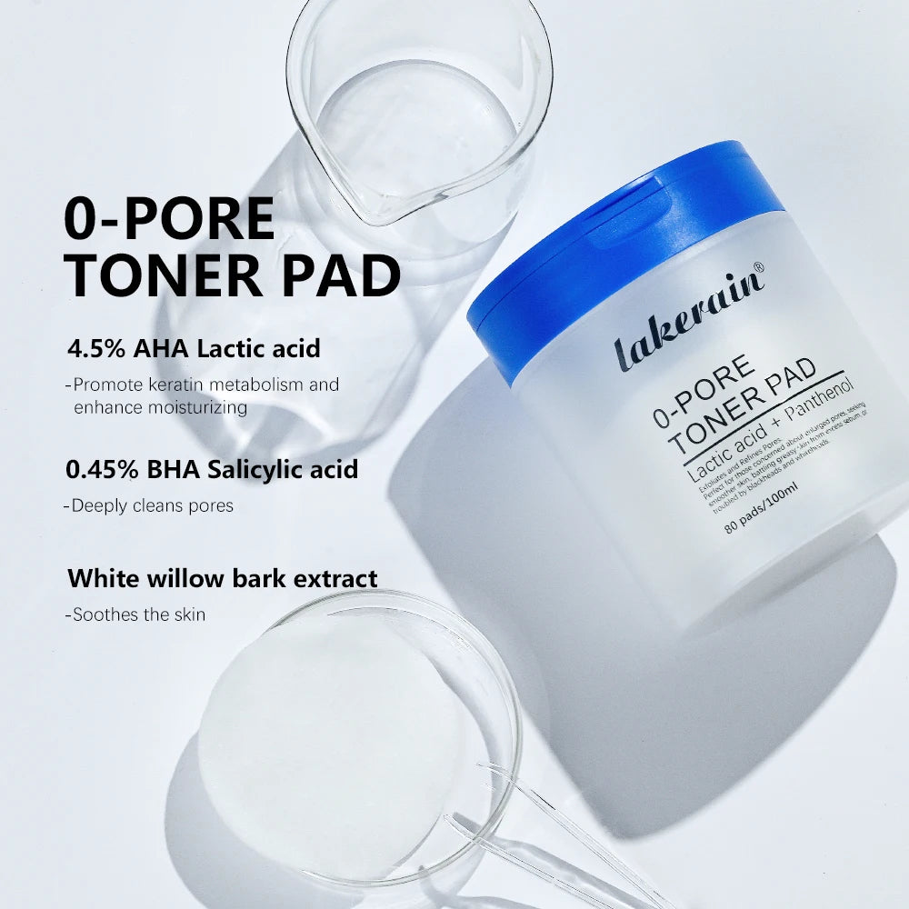 AHA BHA Zero Pore Exfoliating Pads – Double-Textured Toner Pads for Smoother, Refined Skin (70 Pads)