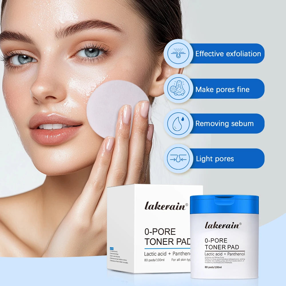 AHA BHA Zero Pore Exfoliating Pads – Double-Textured Toner Pads for Smoother, Refined Skin (70 Pads)