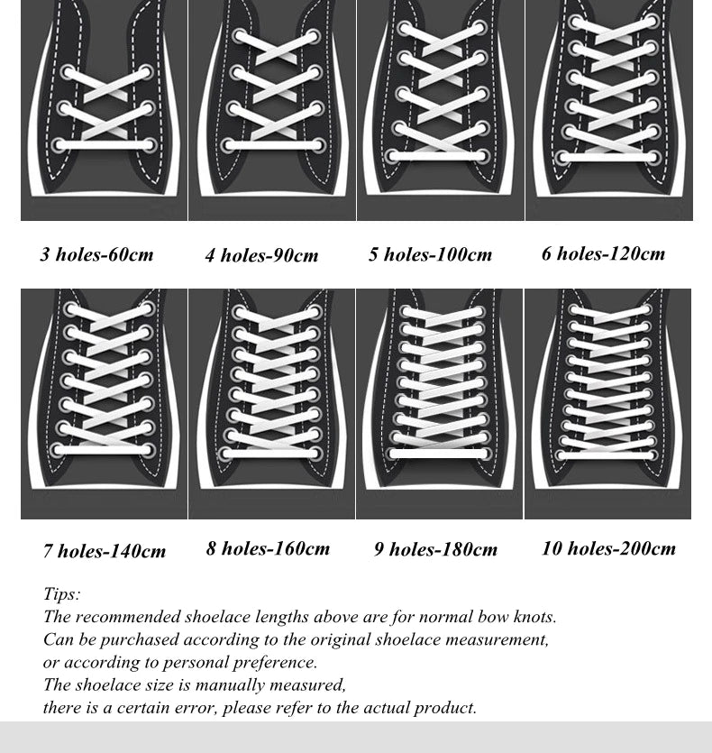 Flat Classic Shoelaces – Durable Laces for Sneakers & Casual Shoes