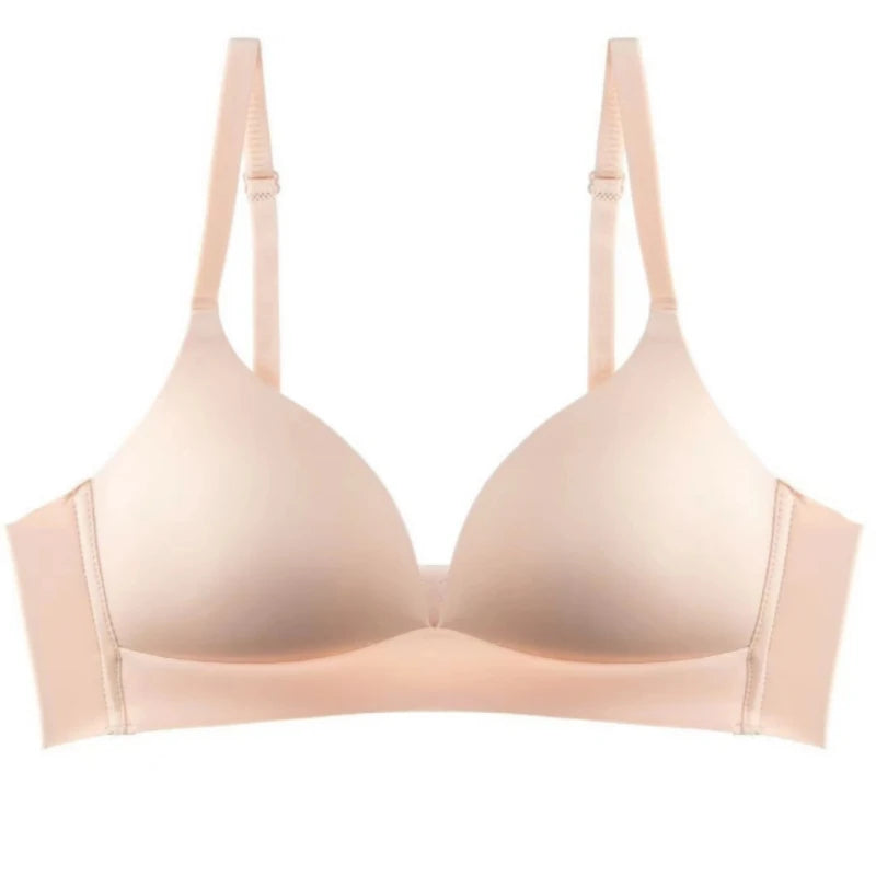 Deep V-Neck Push-Up Bralette – Seamless Wireless Comfort Bra