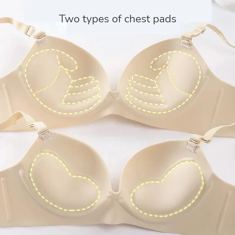 Seamless Push-Up Bralette – Wire-Free 3/4 Cup Everyday Lingerie