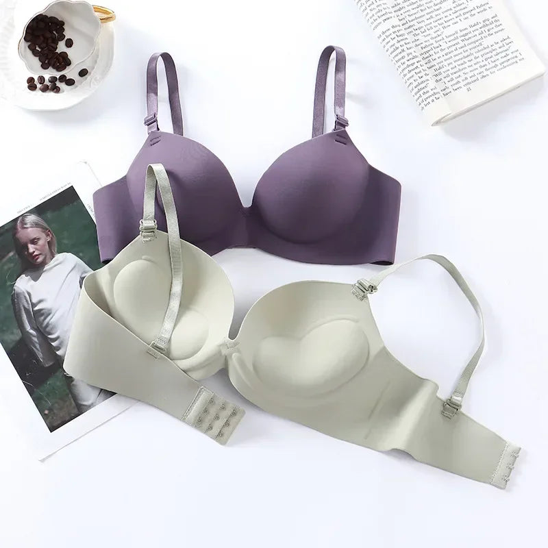 Seamless Push-Up Bralette – Wire-Free 3/4 Cup Everyday Lingerie