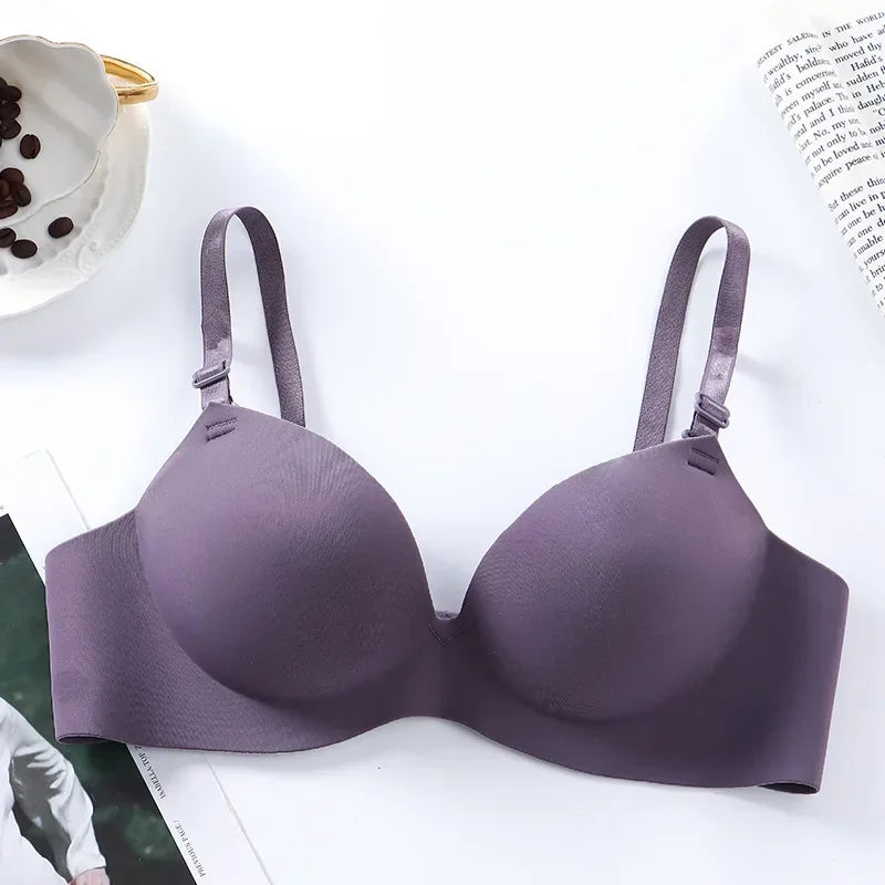 Seamless Push-Up Bralette – Wire-Free 3/4 Cup Everyday Lingerie