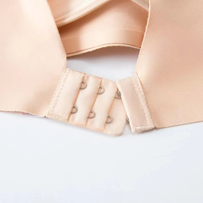 Deep V-Neck Push-Up Bralette – Seamless Wireless Comfort Bra