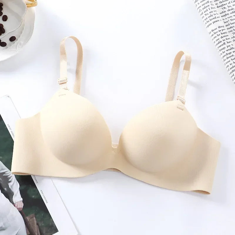 Seamless Push-Up Bralette – Wire-Free 3/4 Cup Everyday Lingerie