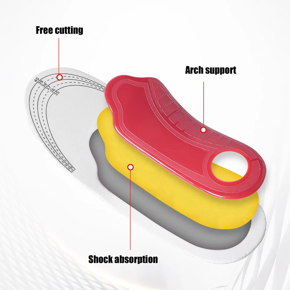 Orthopedic Arch Support Insoles – Shock-Absorbing Cushioned Shoe Inserts