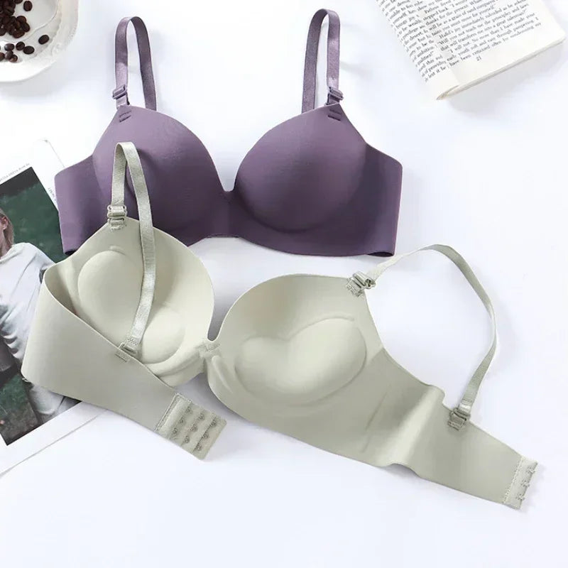 Seamless Push-Up Bralette – Wire-Free 3/4 Cup Everyday Lingerie