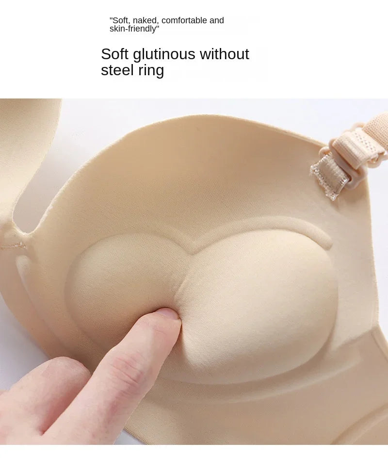 Seamless Push-Up Bralette – Wire-Free 3/4 Cup Everyday Lingerie