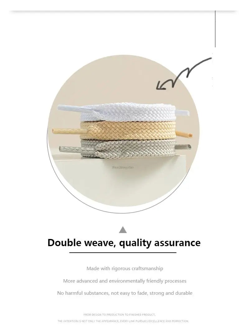 Flat Classic Shoelaces – Durable Laces for Sneakers & Casual Shoes