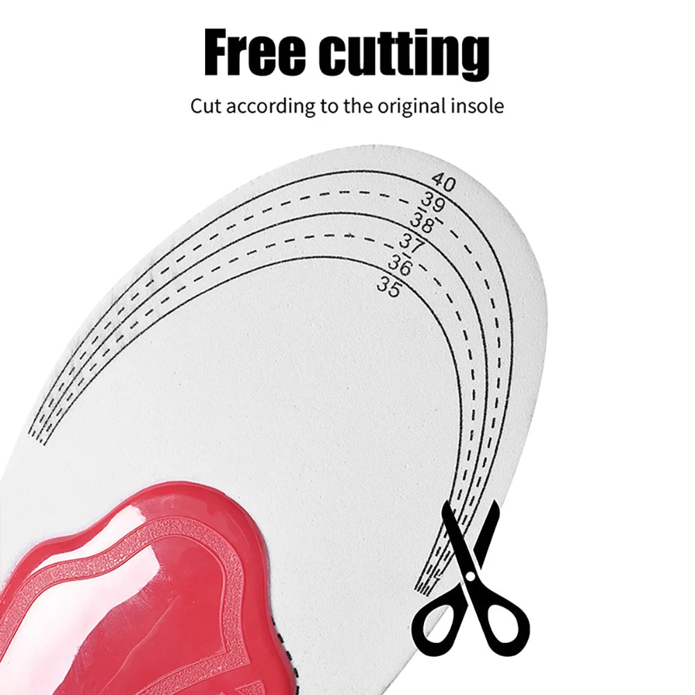 Orthopedic Arch Support Insoles – Shock-Absorbing Cushioned Shoe Inserts