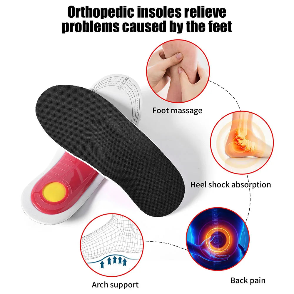 Orthopedic Arch Support Insoles – Shock-Absorbing Cushioned Shoe Inserts