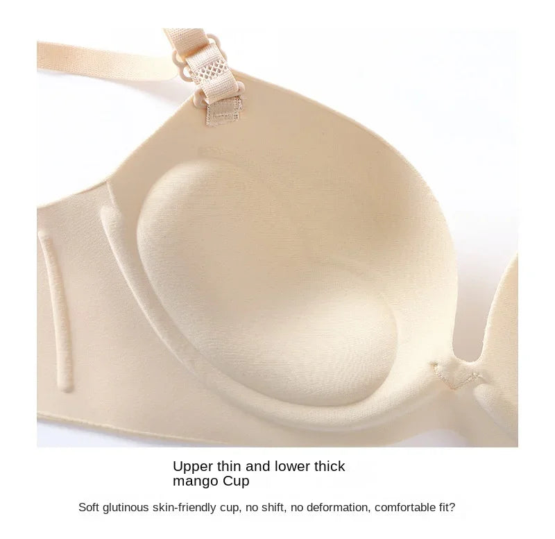 Seamless Push-Up Bralette – Wire-Free 3/4 Cup Everyday Lingerie